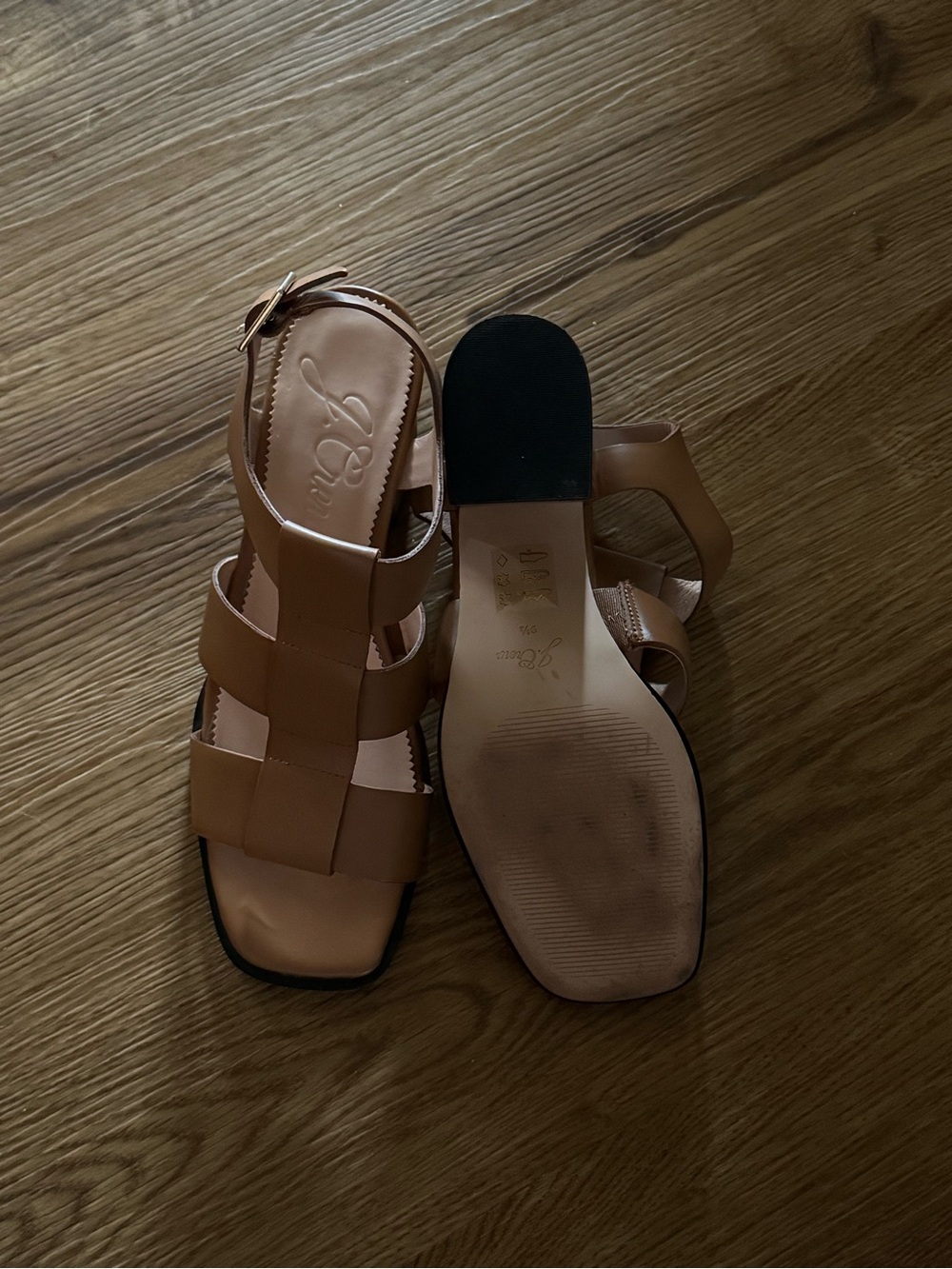 Women's JCrew Dylan fisherman block-heel sandals in leather Tan 9.5 - Picture 10 of 10